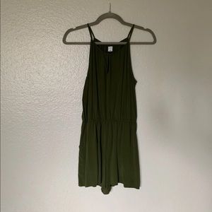 Forest Green Keyhole Romper